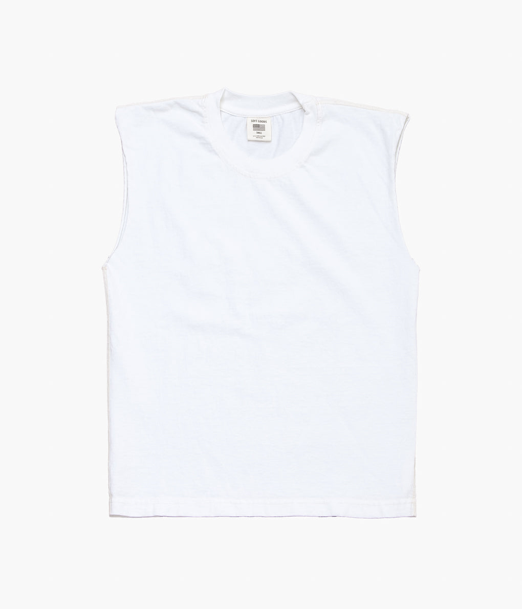 SOFT GOODS ''MUSCLE TEE 9oz JERSEY'' (WHITE)