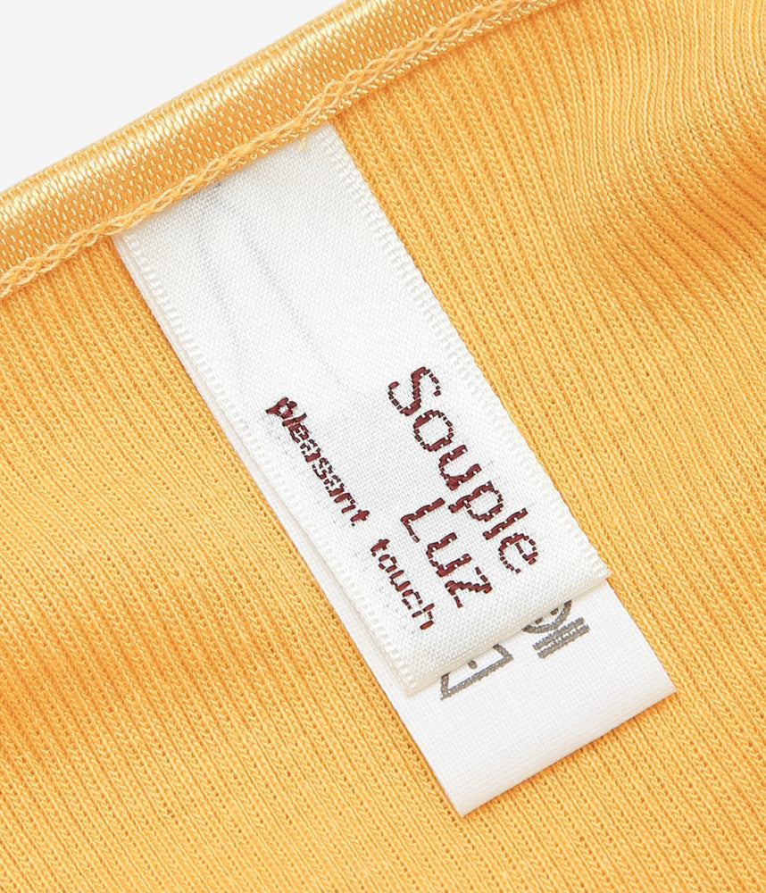 SOUPLE LUZ ''BRA PAT CAMISOLE(COTTON SILK RIB)'' (MUSTARD YELLOW)