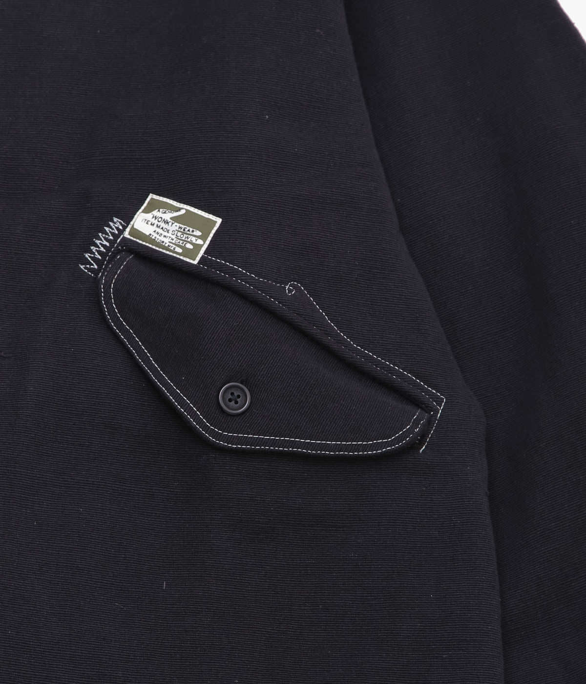 STORY MFG ''BRAMBLE PARKA'' (BLACK WONKY-WEAR)