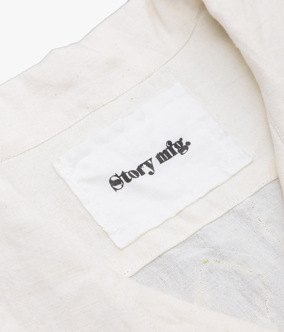 STORY MFG ''GREETINGS SHIRT LS'' (SAGE LEAF RIBBON)