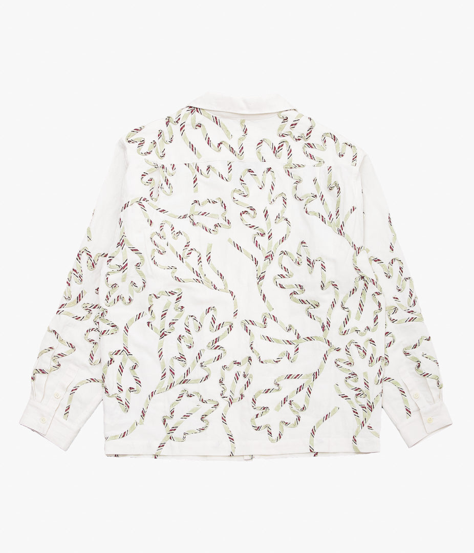 STORY MFG ''GREETINGS SHIRT LS'' (SAGE LEAF RIBBON)
