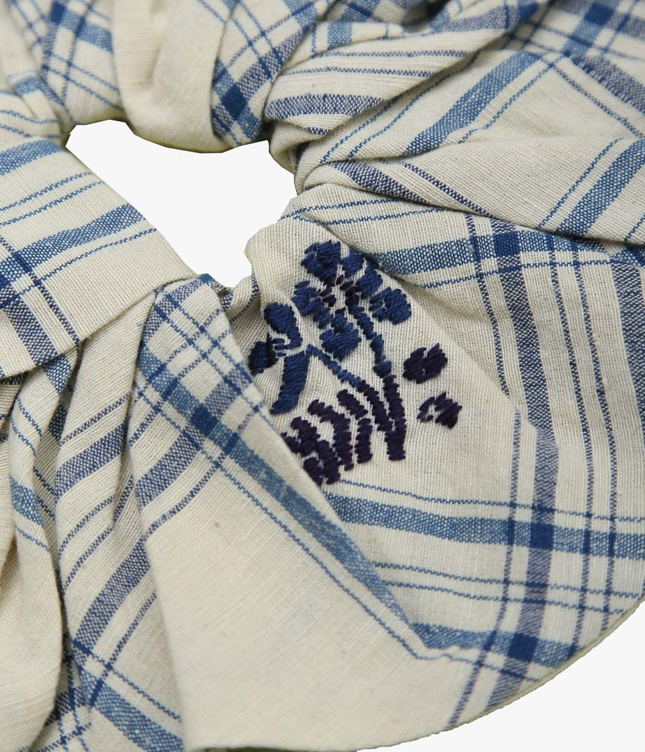 STORY MFG ``SCRUNCHIE'' (FRENCH GINGHAM INTERRUPTED)