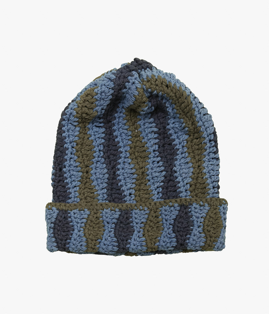 STORY MFG ''SEAWEED BEANIE'' (BLUE WONKY- WEAR)