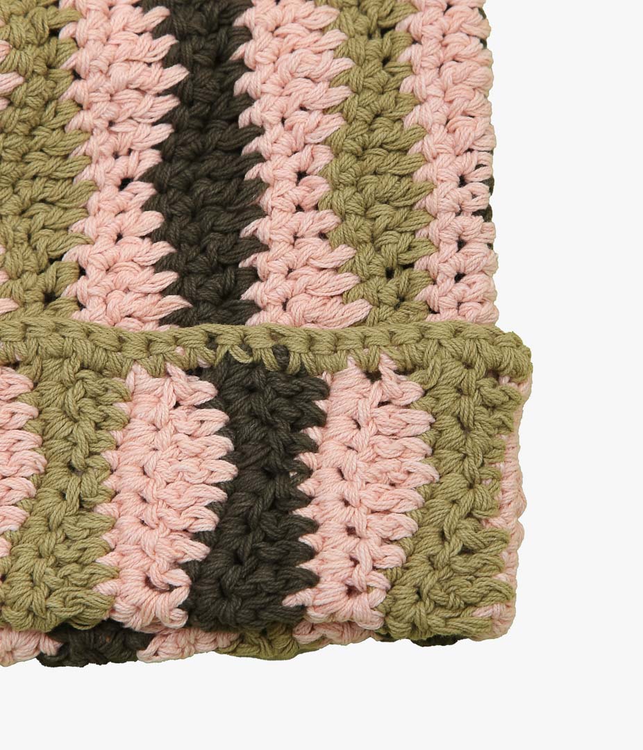 STORY MFG ''SEAWEED BEANIE'' (PINK SEAWEED)