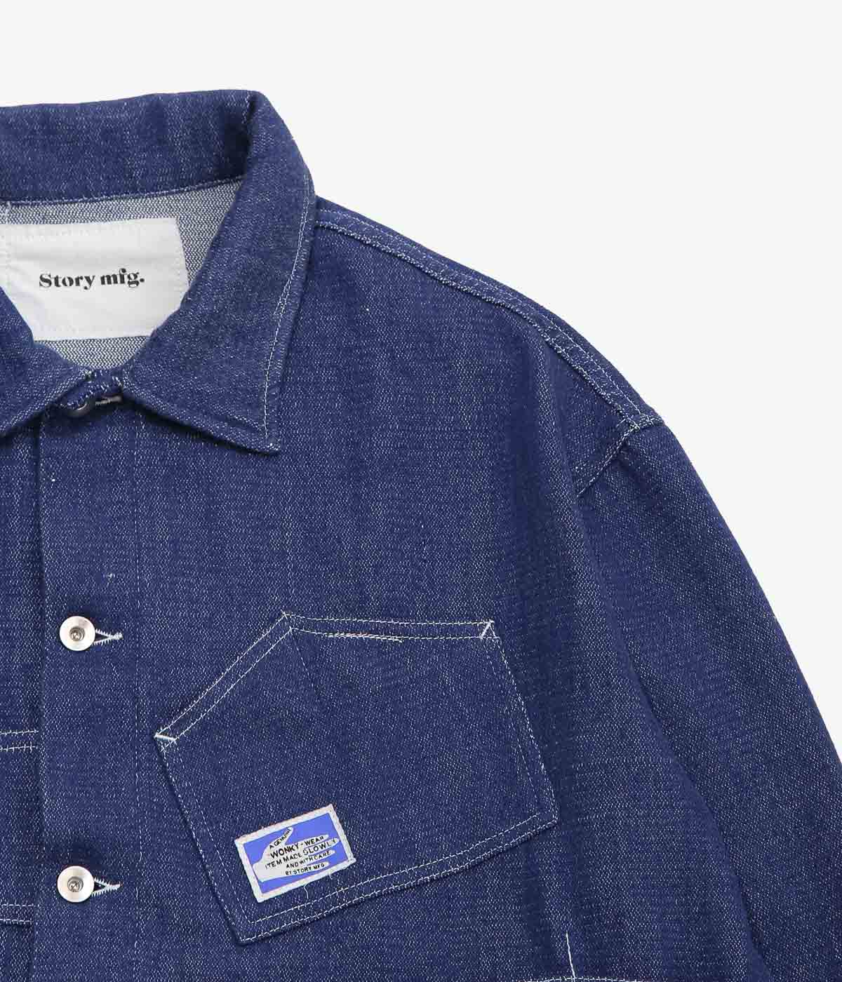 STORY MFG ''STATION JACKET'' (DENIM SELVEDGE HANDLOOM)
