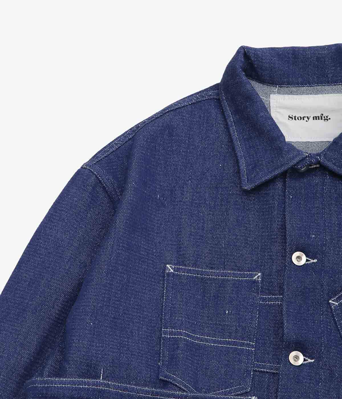 STORY MFG ''STATION JACKET'' (DENIM SELVEDGE HANDLOOM)