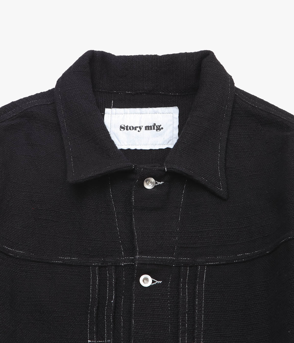 STORY MFG ''SUNDAE JACKET'' (BLACK HANDLOOM)