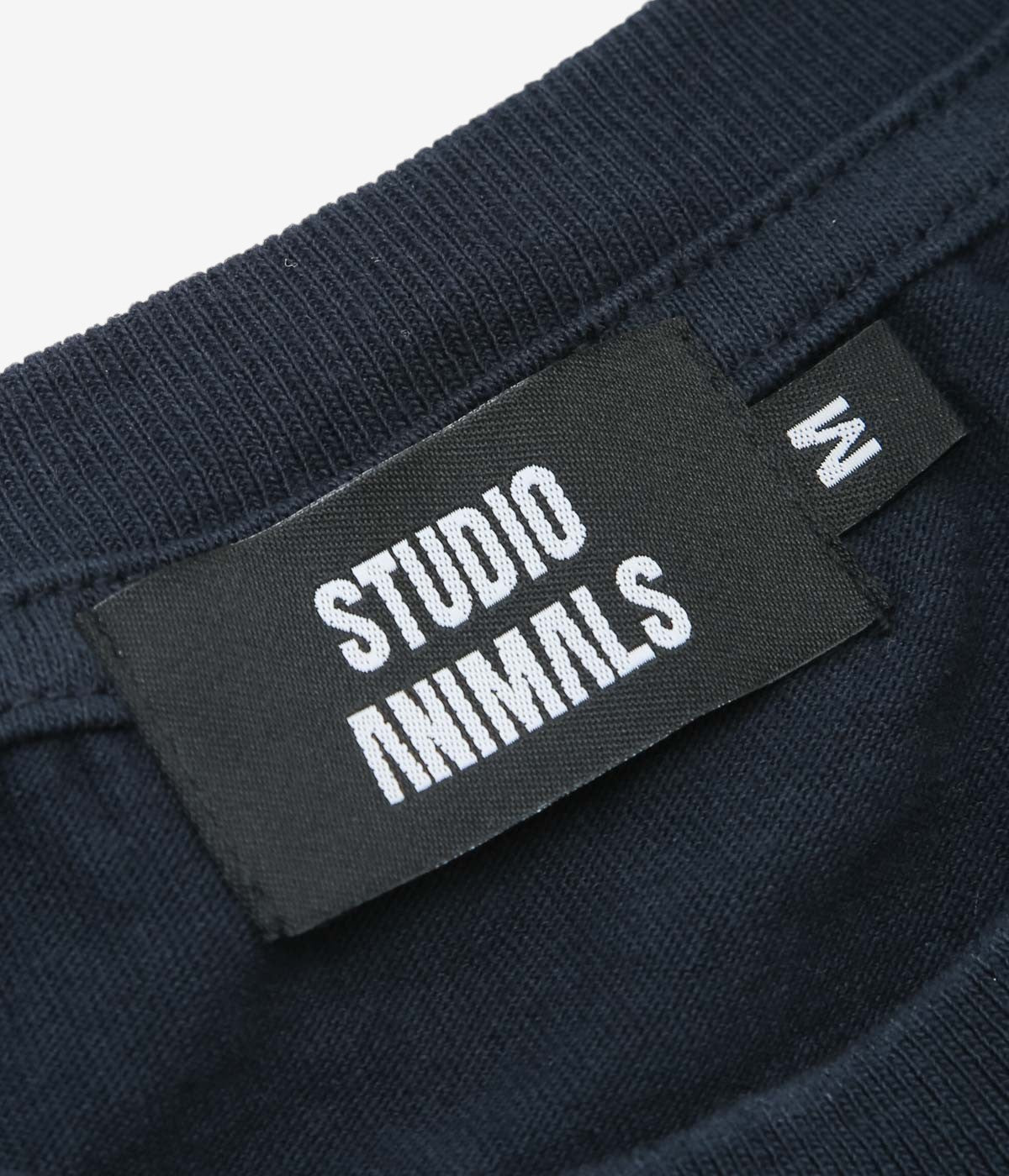 STUDIO ANIMALS ''"LOVERS" S/S T-SHIRT '' (NAVY)