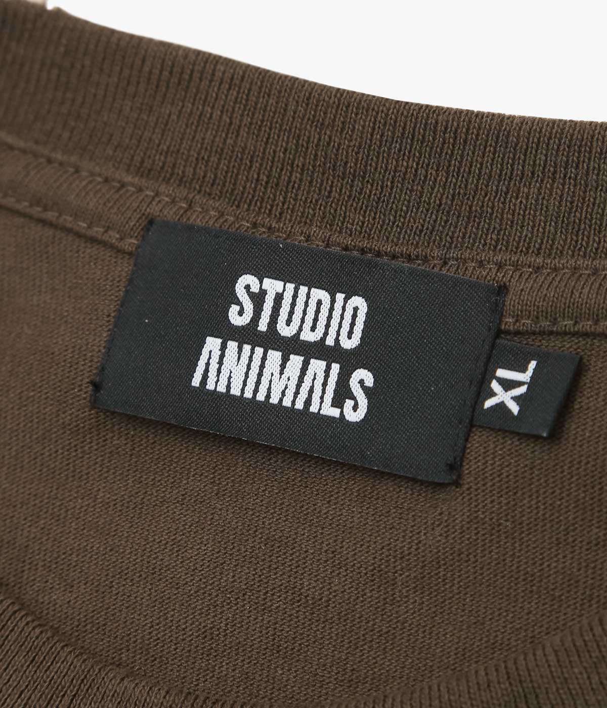 STUDIO ANIMALS ''STUDIO ANIMALS × TAKURO NAKAMURA "USA ANIMALS TEE"'' (BROWN)