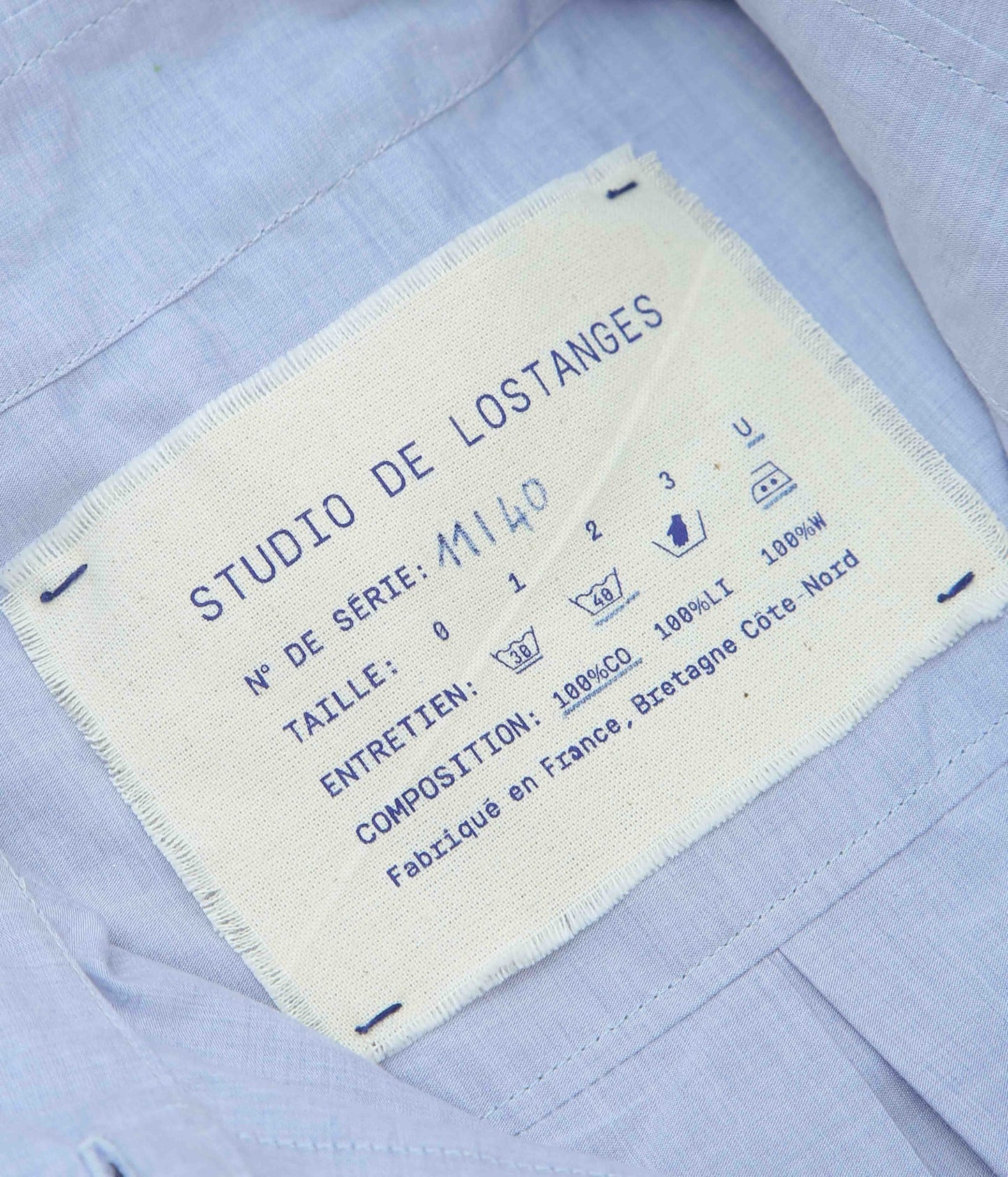STUDIO DE LOSTANGES ''LARGE COLLAR SHIRTS'' (LIGHT BLUE)