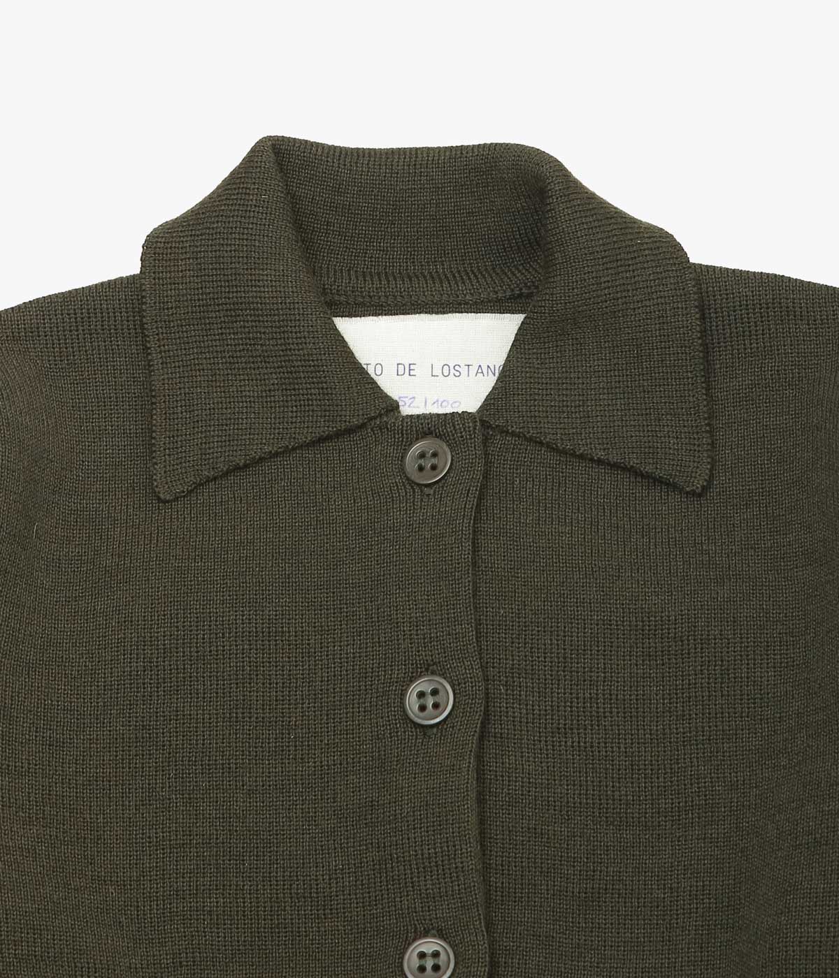 STUDIO DE LOSTANGES ''VEST WITH A COLLAR'' (BROWN)