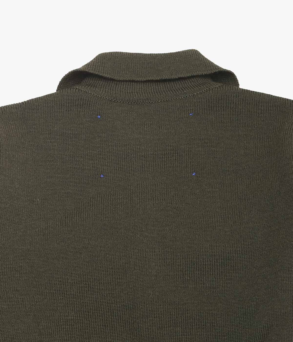 STUDIO DE LOSTANGES ''VEST WITH A COLLAR'' (BROWN)