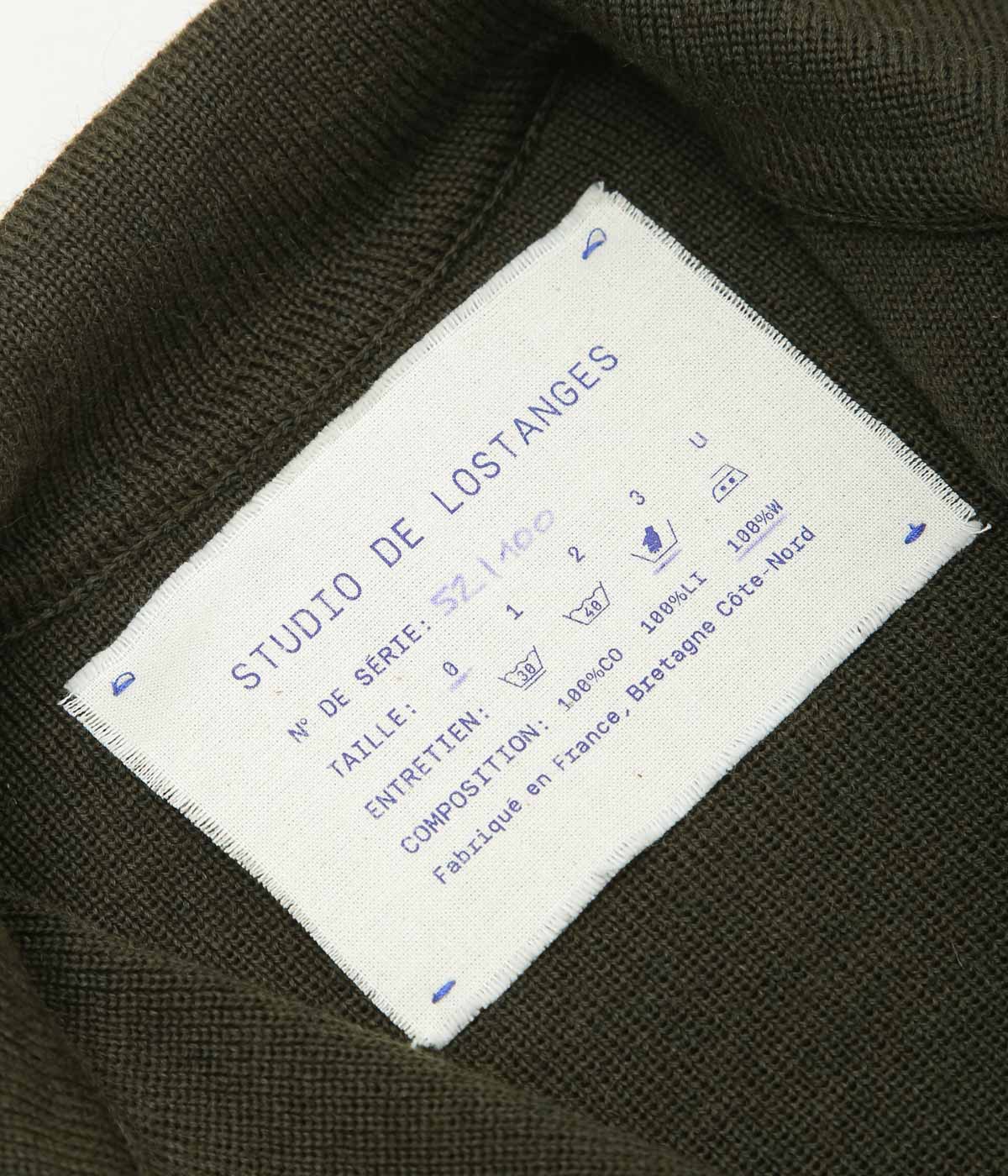 STUDIO DE LOSTANGES ''VEST WITH A COLLAR'' (BROWN)