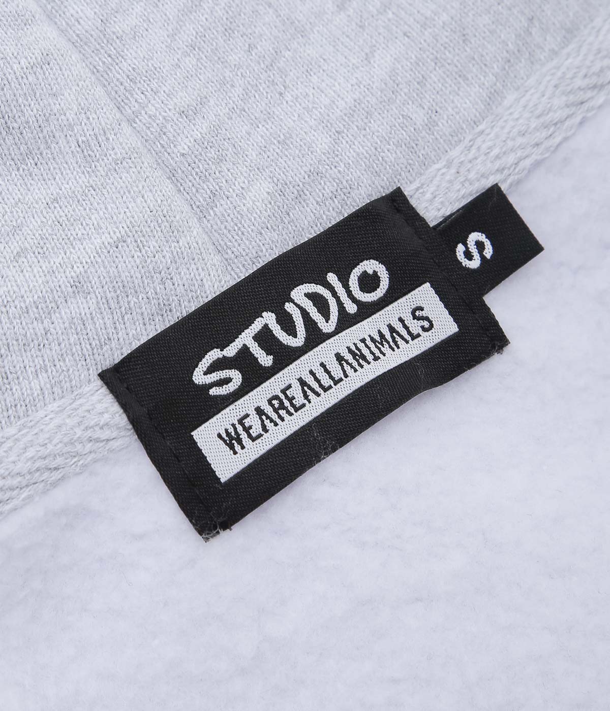 STUDIO WEAREALLANIMALS ''“ATHLETIC SCRIPT LOGO” HOODIE'' (GREY)
