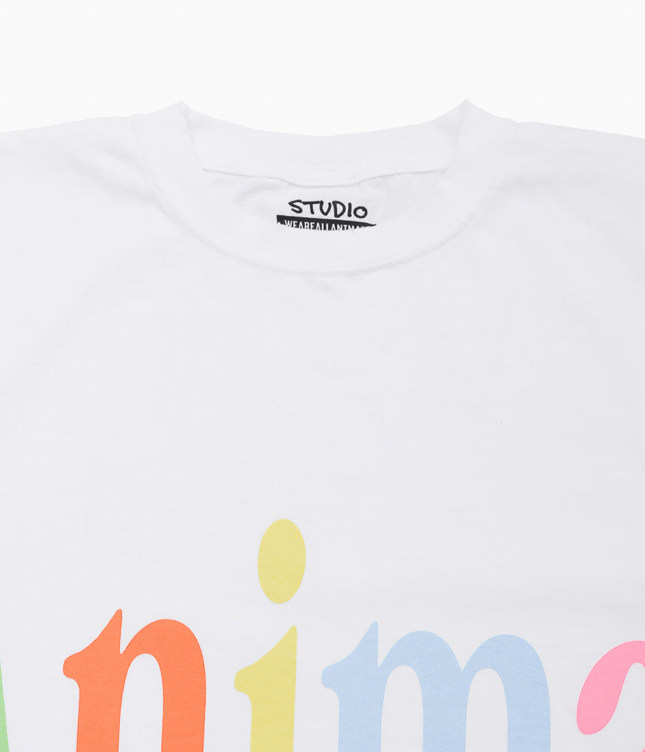 STUDIO WEAREALLANIMALS ''"ANIMALS LETTER" S/S T-SHIRT'' (WHITE)