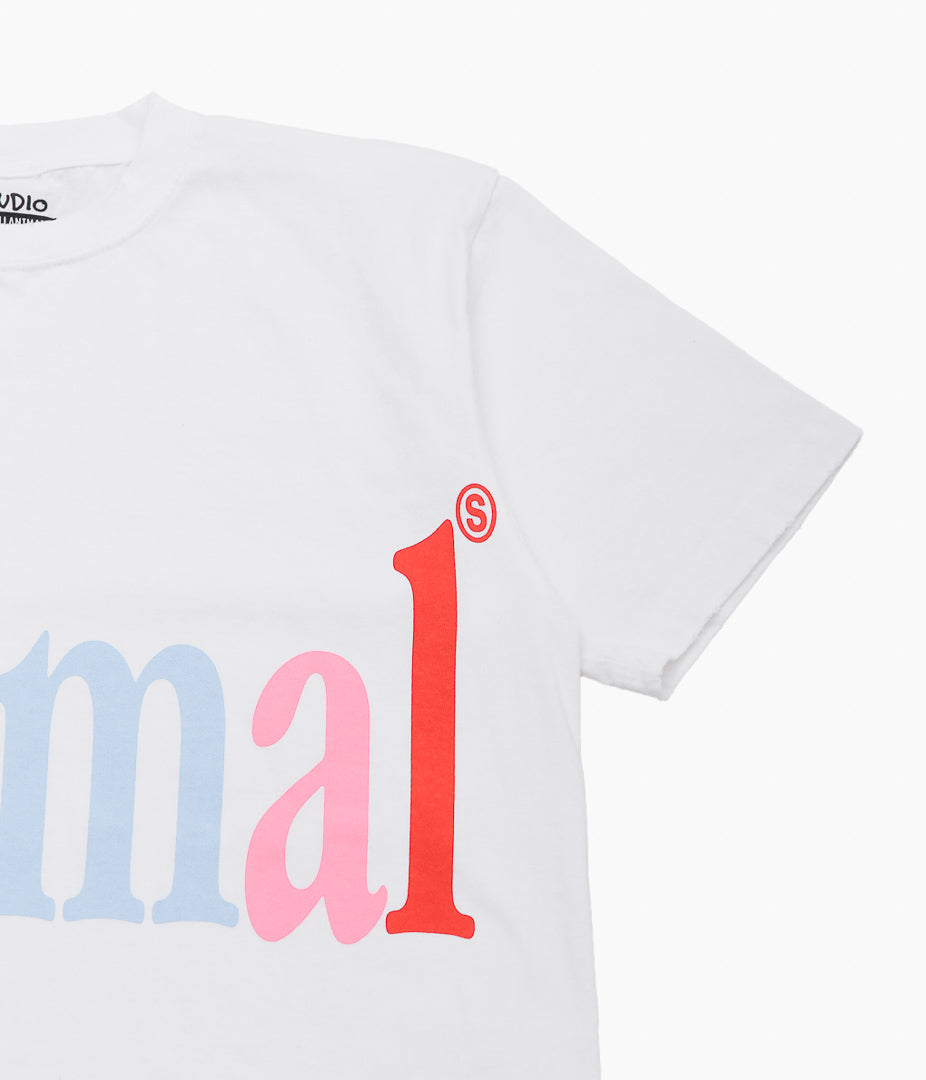 STUDIO WEAREALLANIMALS ''"ANIMALS LETTER" S/S T-SHIRT'' (WHITE)