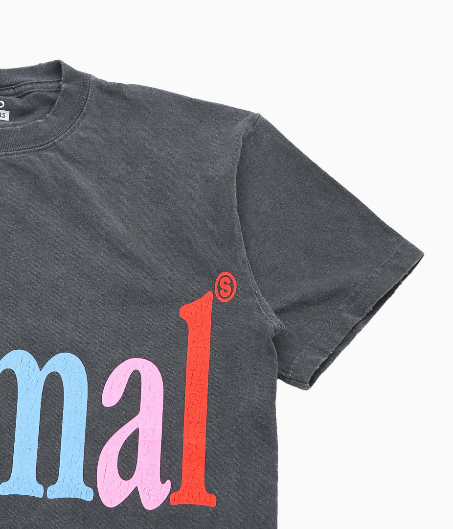 STUDIO WEAREALLANIMALS ''"ANIMALS LETTER" S/S T-SHIRT'' (BLACK)