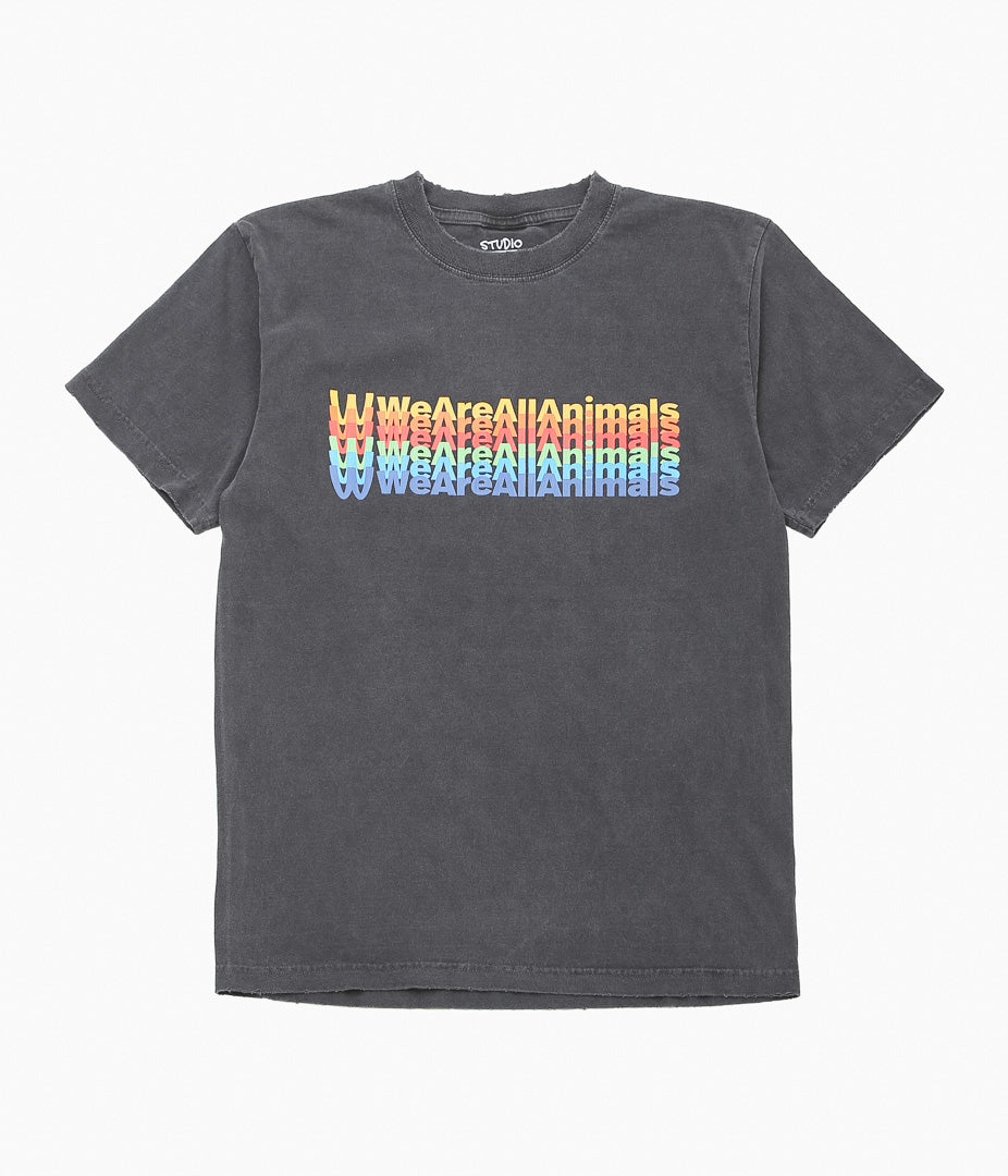 STUDIO WEAREALLANIMALS ''“INVERTED ARCH” S/S T-SHIRT'' (BLACK)