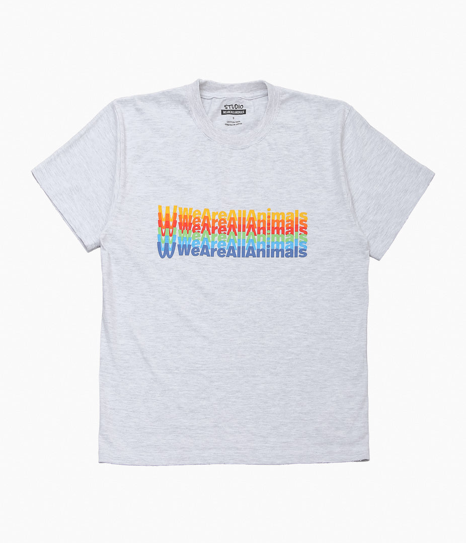 STUDIO WEAREALLANIMALS ''“INVERTED ARCH ” S/S T-SHIRT'' (GREY)