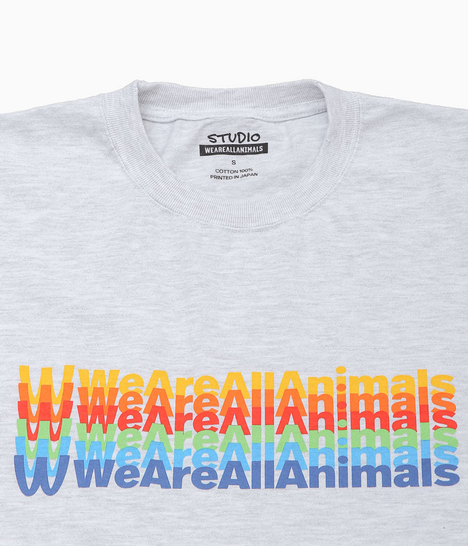 STUDIO WEAREALLANIMALS ''“INVERTED ARCH ” S/S T-SHIRT'' (GREY)