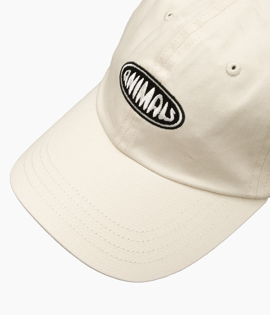 STUDIO WEAREALLANIMALS ''OVAL LOGO" CAP'' (OFF WHITE)
