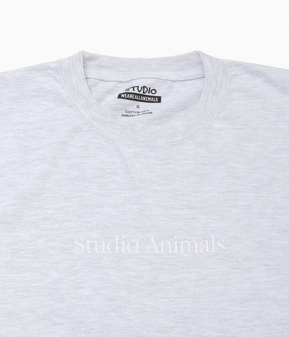 STUDIO WEAREALLANIMALS ''“THINK” S/S T-SHIRT” (GREY)