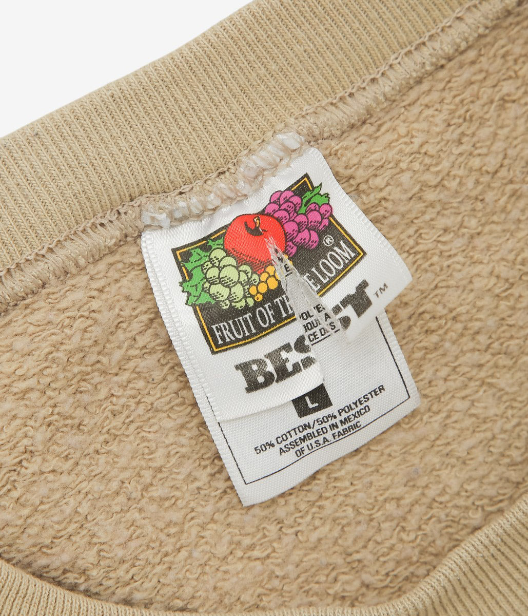 SWELL VINTAGE × MAIDENS SHOP WOMEN ''80-90's SWEAT SHIRT W/TAG6 "BONE"'' (BEIGE)