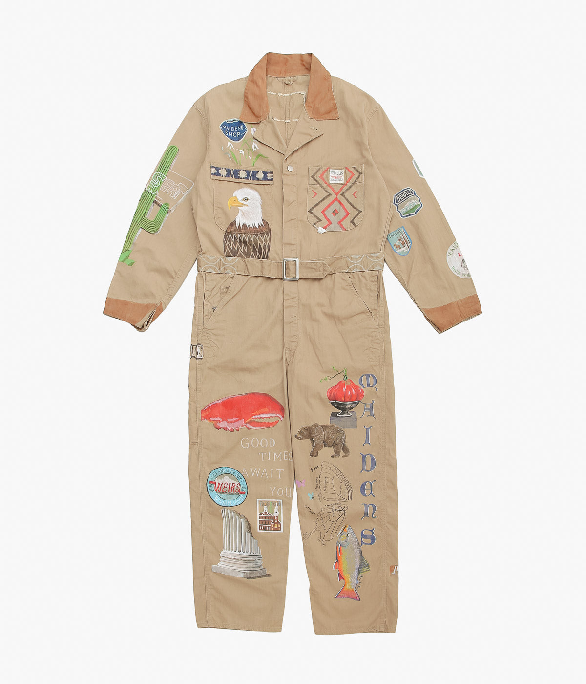 TAKURO NAKAMURA×MAIDENS SHOP ''TRAVELOGUES, U.S.A.'' (BEIGE)