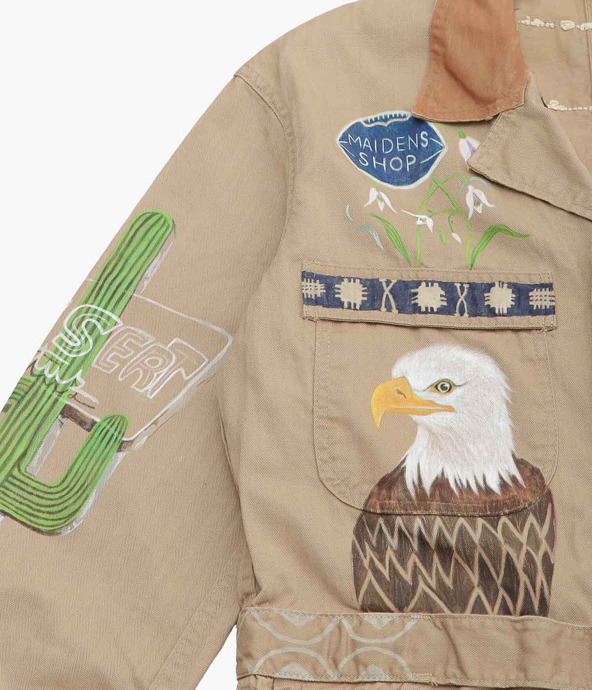 TAKURO NAKAMURA×MAIDENS SHOP ''TRAVELOGUES, U.S.A.'' (BEIGE)