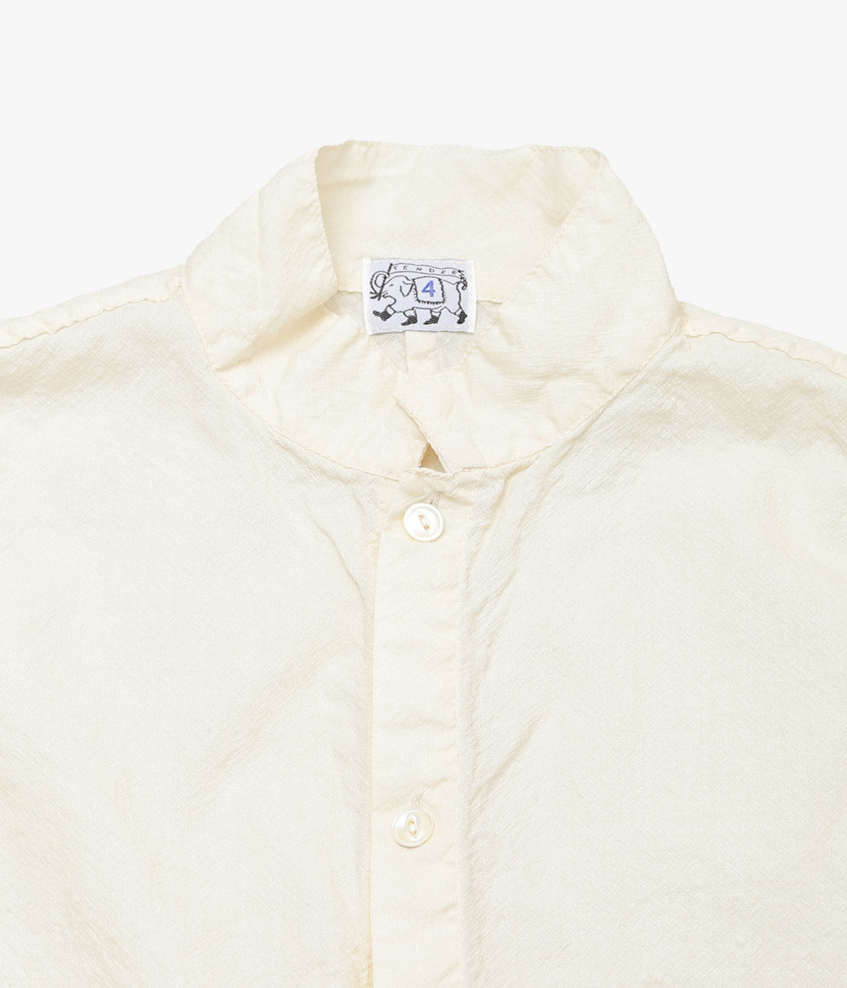 TENDER CO. ''PLASTRON SHIRT'' (RINSED)