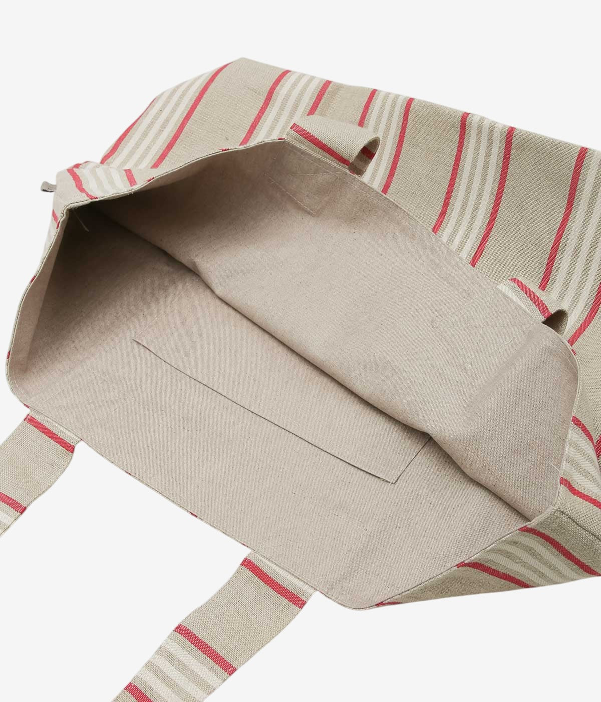 THIEFFRY FRERES ''SHOPPING BAG'' (RAYURES ROUGE)