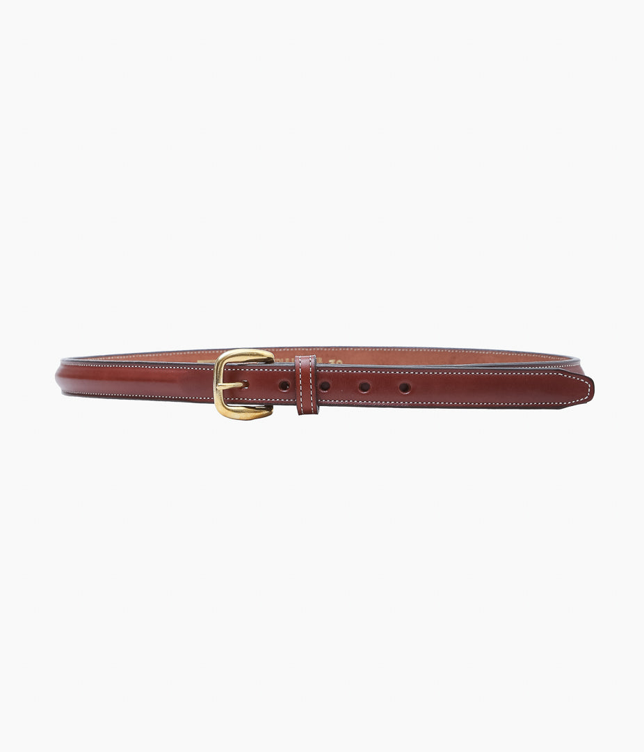 TORY LEATHER ''2120 3/4 RAISED BELT'' (OAKBARK/BRASS)