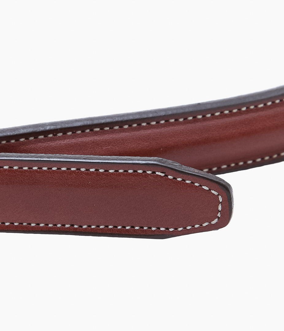 TORY LEATHER ''2120 3/4 RAISED BELT'' (OAKBARK/BRASS)