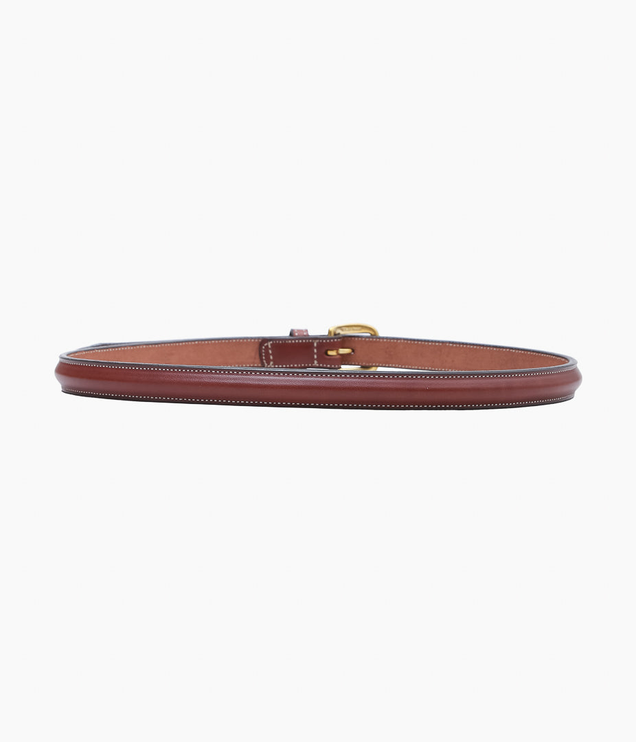 TORY LEATHER ''2120 3/4 RAISED BELT'' (OAKBARK/BRASS)