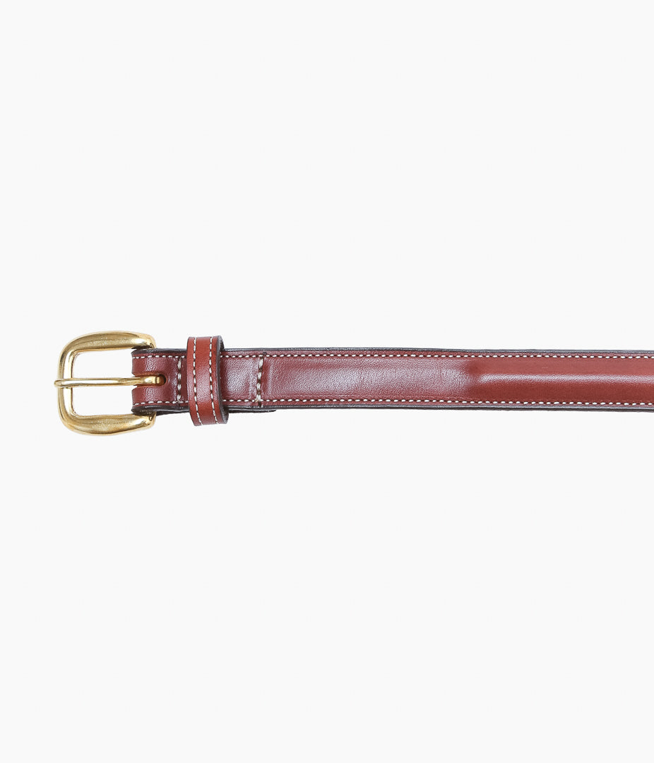 TORY LEATHER ''2120 3/4 RAISED BELT'' (OAKBARK/BRASS)