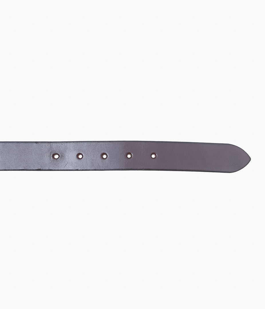 TORY LEATHER ''2165 CLASSIC BRIDLE LEATHER RAISED BELT'' (HAVANA/BRASS)