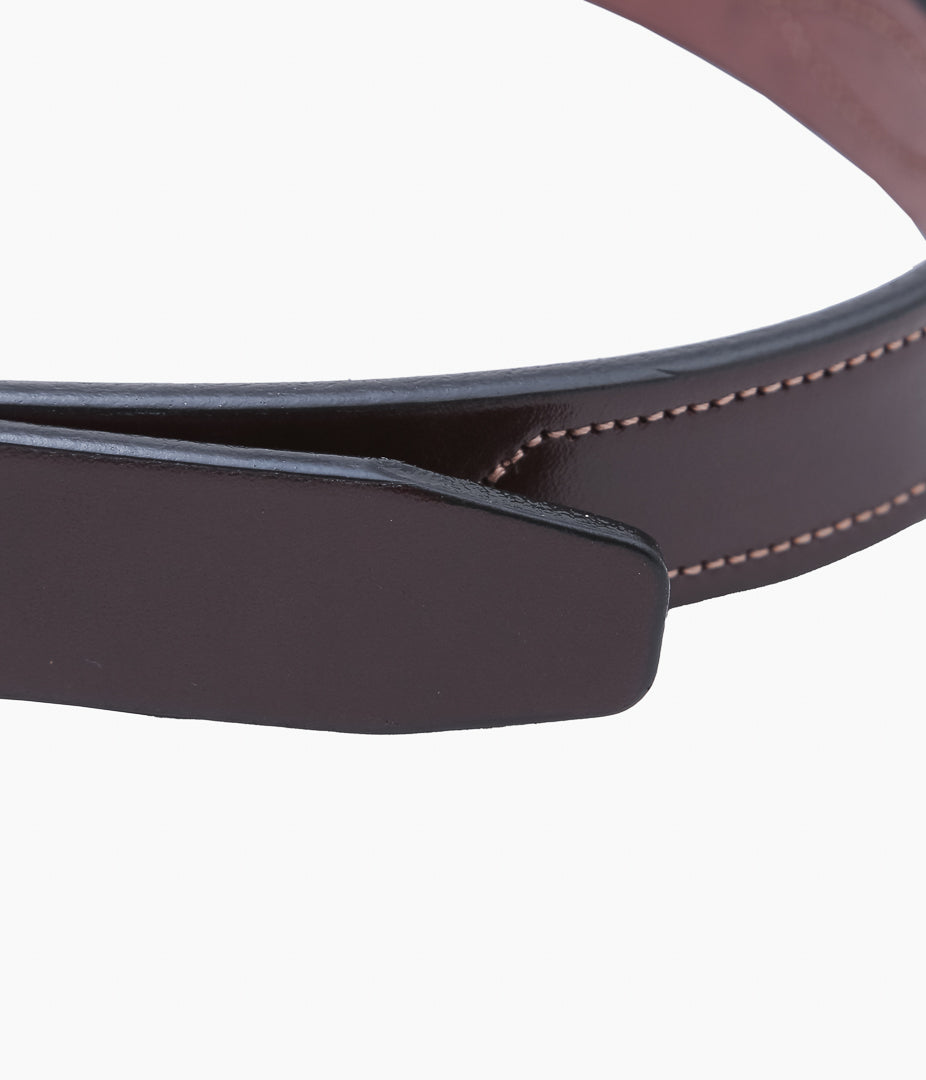 TORY LEATHER ''2332 REPEATED STITCH BELT'' (HAVANA/BRASS)
