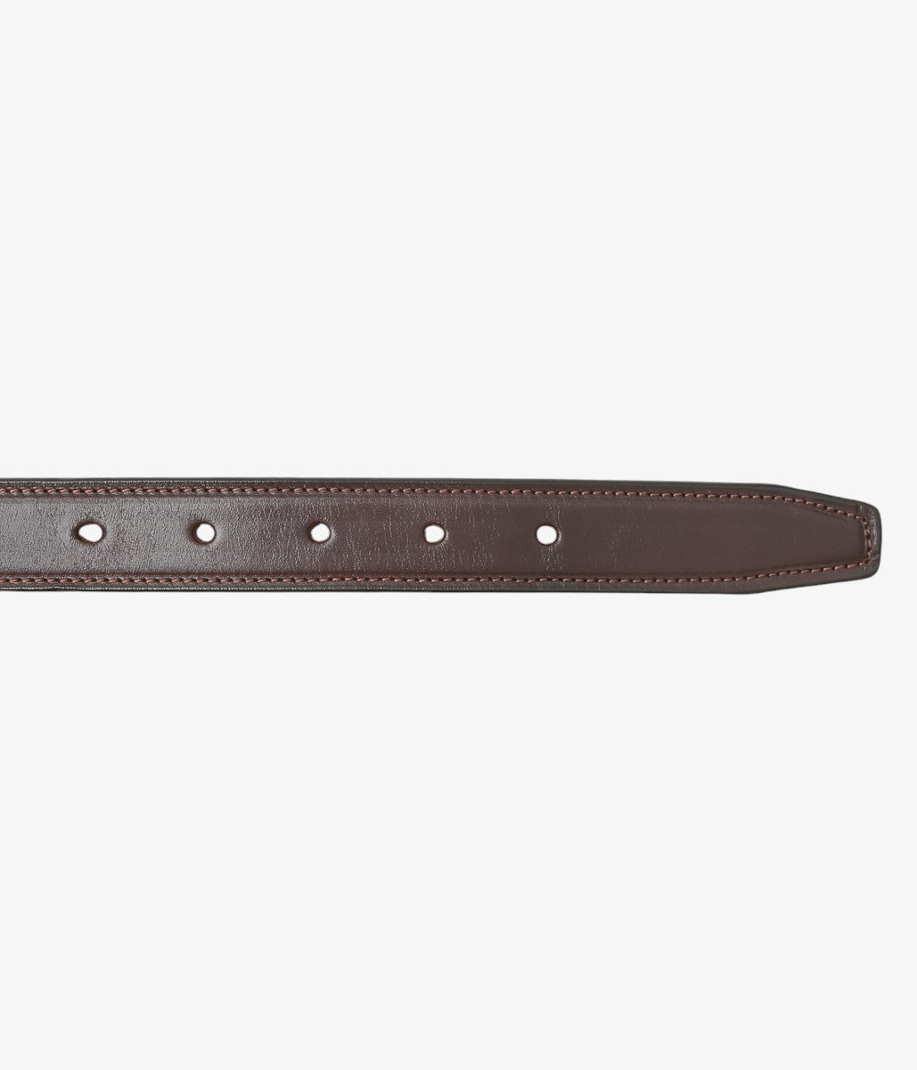 TORY LEATHER ''2379 CLINCHER BELT'' (HAVANA/BRASS)