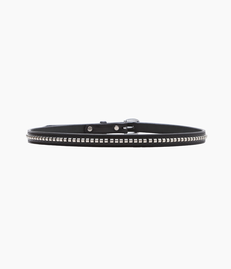 TORY LEATHER ''2552 3/4 INCH CLINCHER BELT ''(BLACK / NICKEL)