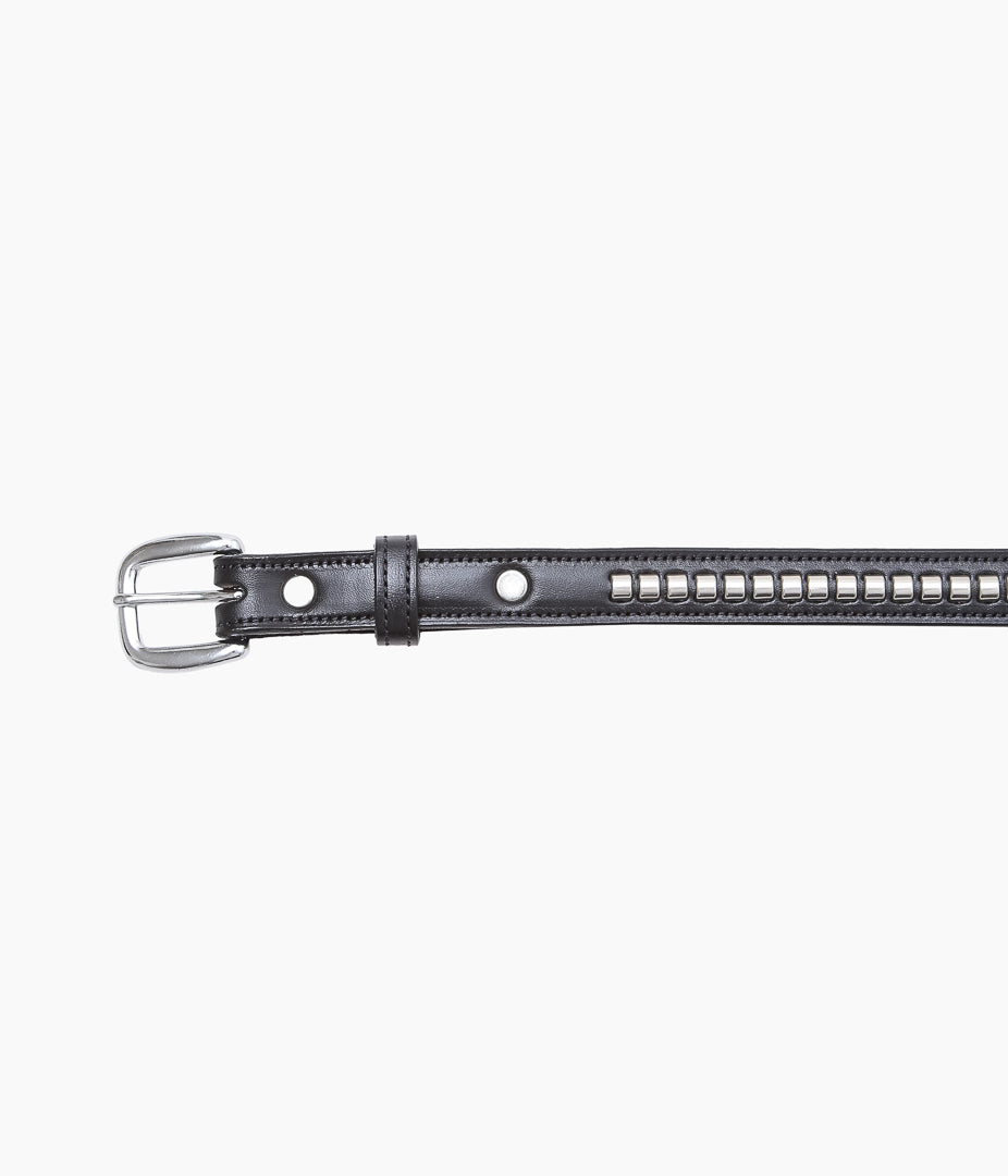 TORY LEATHER ''2552 3/4 INCH CLINCHER BELT ''(BLACK / NICKEL)