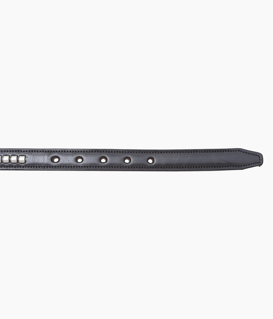 TORY LEATHER ''2552 3/4 INCH CLINCHER BELT ''(BLACK / NICKEL)