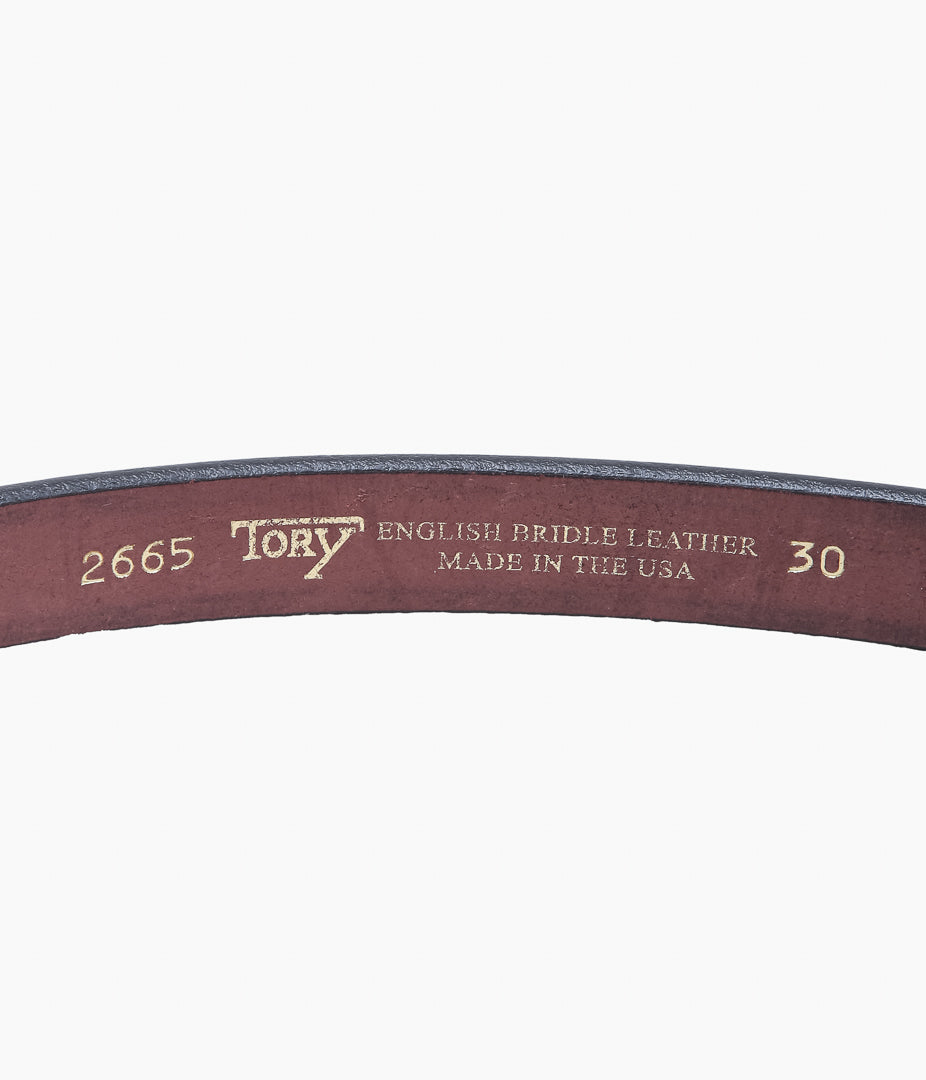 TORY LEATHER ''2665 MINI HOOF PICK BELT'' (HAVANA/BRASS)