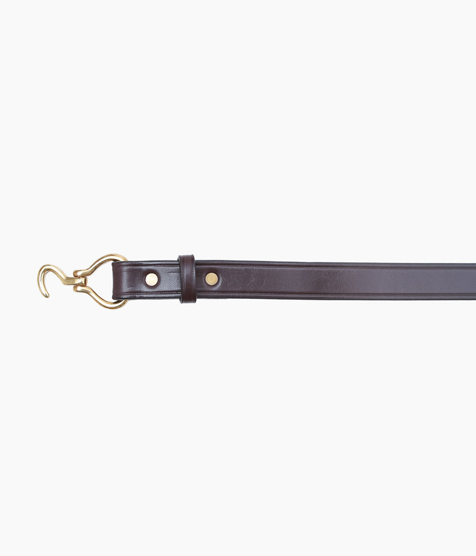 TORY LEATHER ''2665 MINI HOOF PICK BELT'' (HAVANA/BRASS)