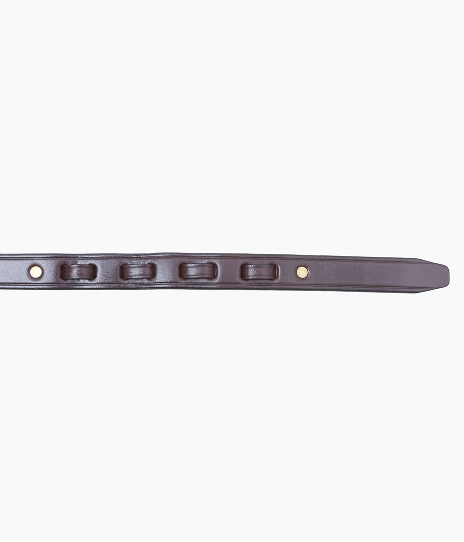 TORY LEATHER ''2665 MINI HOOF PICK BELT'' (HAVANA/BRASS)