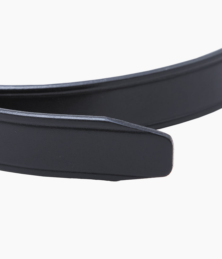 TORY LEATHER ''2666 MINI HOOF PICK BELT ''(BLACK / BRASS)
