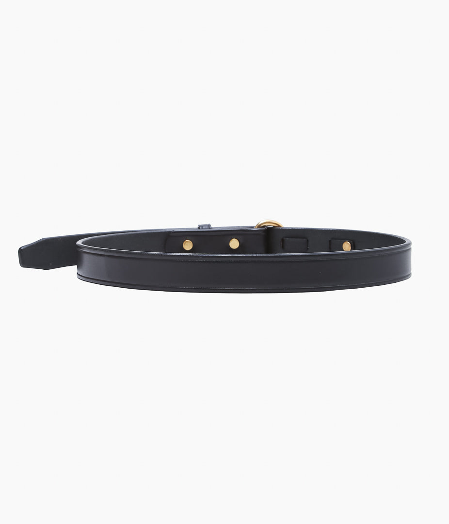 TORY LEATHER ''2666 MINI HOOF PICK BELT ''(BLACK / BRASS)