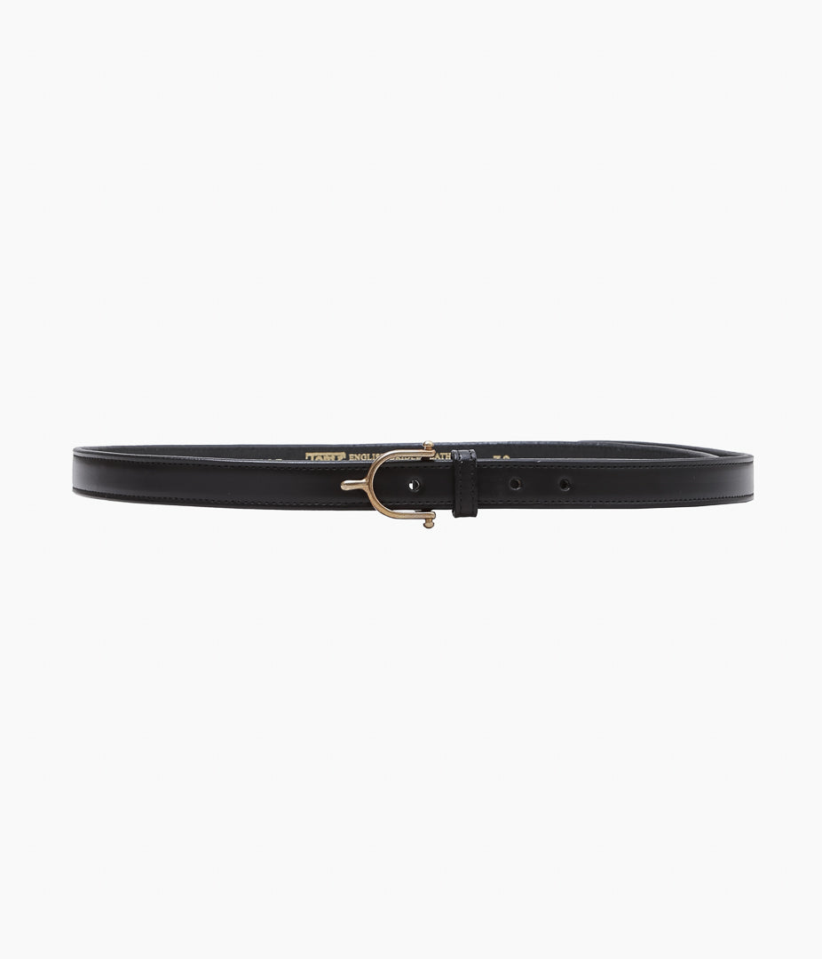 TORY LEATHER ''3023 EQUESTRAIN INSPIRED LONG BELT'' (BLACK)