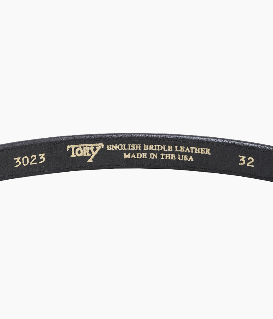 TORY LEATHER ''3023 EQUESTRAIN INSPIRED LONG BELT'' (BLACK)