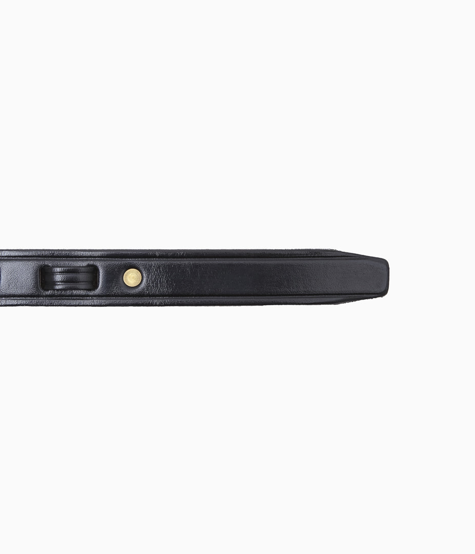 TORY LEATHER ''3150 2 TONE MINI HOOF PICK BELT'' (BLACK)