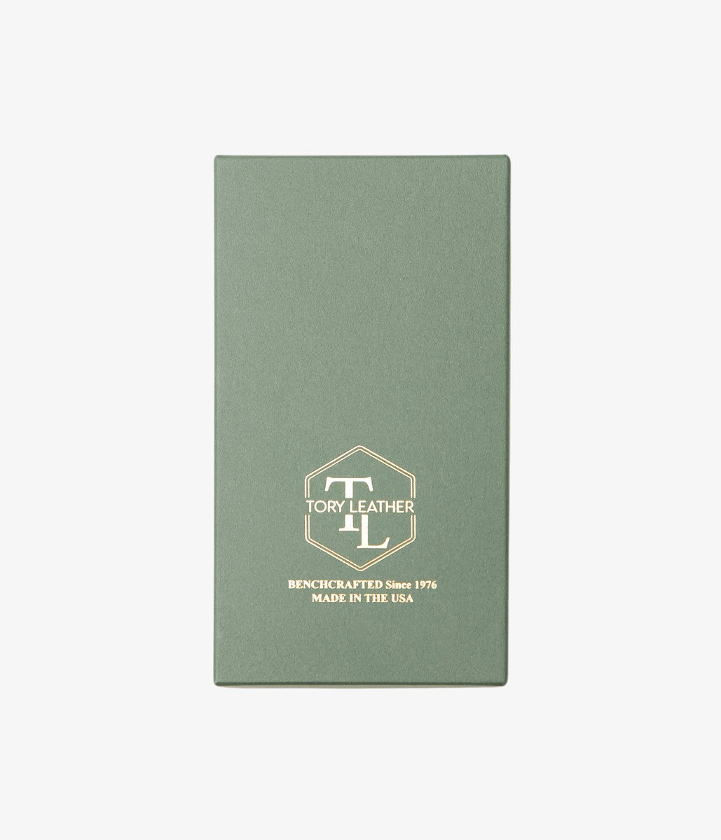 TORY LEATHER ''STIRUP LEATHER KEY FOB'' (HAVANA/BRASS)